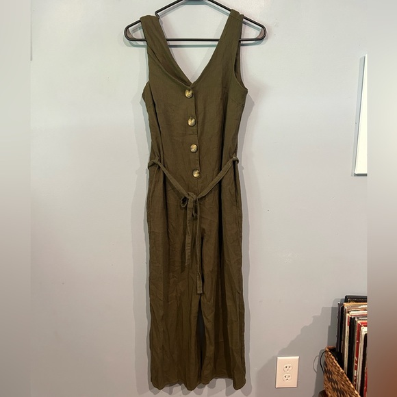 Monteau Dark Green Jumpsuit - Picture 1 of 4